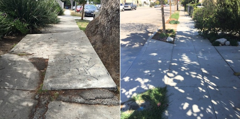 Before & After Sidewalk Repair